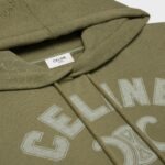 CELINE PARIS LOOSE HOODIE IN COTTON FLEECE