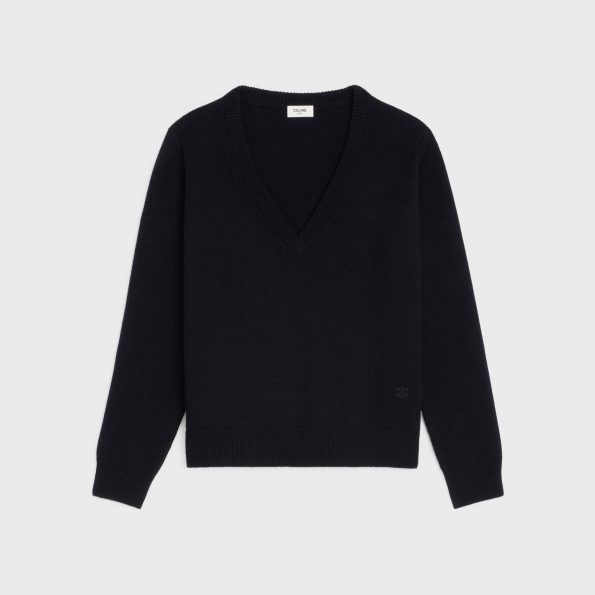 TRIOMPHE V-NECK SWEATER IN HERITAGE CASHMERE