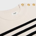 CREW NECK MARINIÈRE SWEATER IN CASHMERE