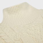 HIGH NECK SWEATER IN ARAN ALPACA WOOL