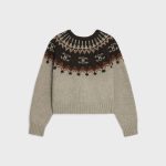 CREW NECK SWEATER IN TRIOMPHE FAIR ISLE WOOL