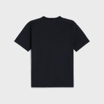 CELINE LOGO-EMBROIDERED COTTON T-SHIRT