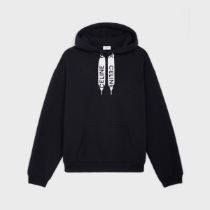 CELINE STREET STYLE COTTON OVERSIZED LOGO HOODIES 