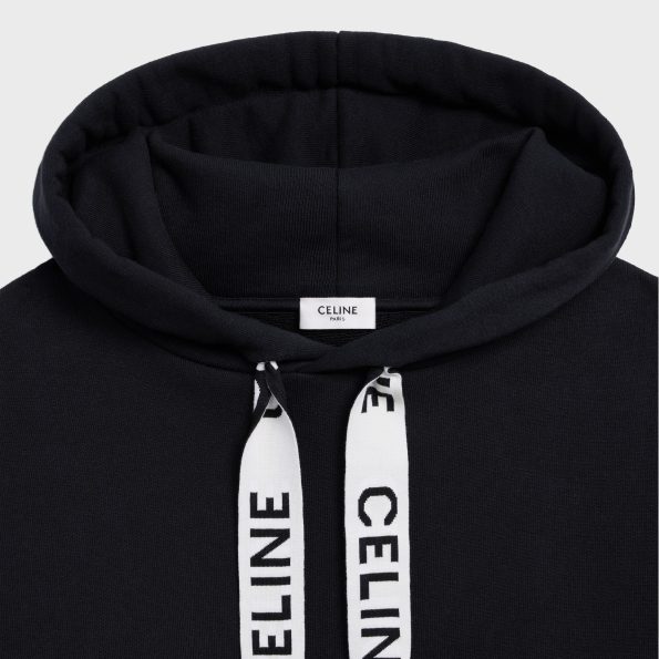 CELINE STREET STYLE COTTON OVERSIZED LOGO HOODIES