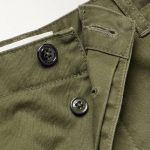 WIDE LEG STRAP EMBELLISHED COTTON TWILL CARGO SHORTS