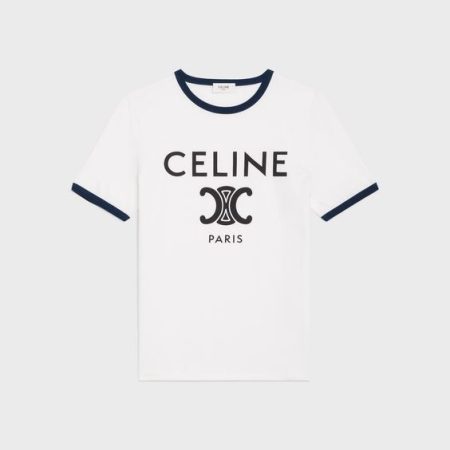 CELINE T-SHIRT IN COTTON JERSEY