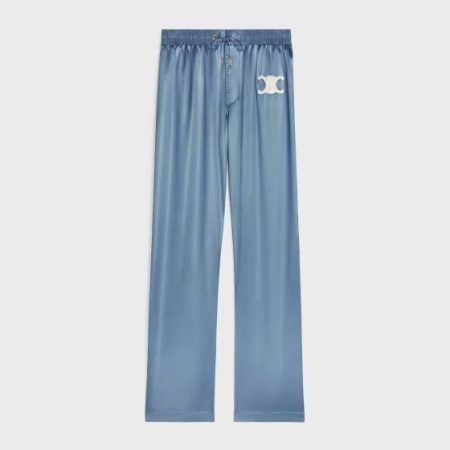 CELINE ATHLETIC PANTS IN LIQUID SATIN