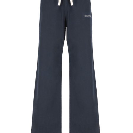 CELINE CASUAL STYLE BI-COLOR PLAIN LONG LOGO PANTS