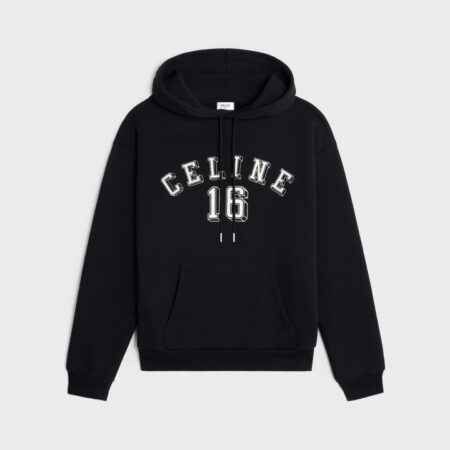 CELINE 16 LOOSE HOODIE IN COTTON FLEECE