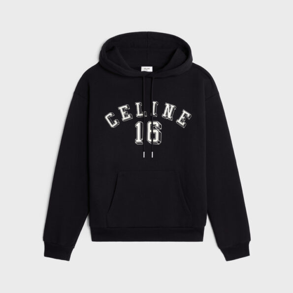 CELINE 16 LOOSE HOODIE IN COTTON FLEECE