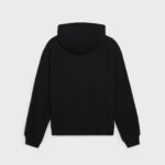 LOOSE CELINE HOODIE WITH STUDS IN COTTON FLEECE