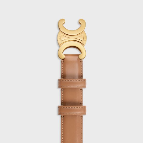 MEDIUM TRIOMPHE CELINE BELT IN TAURILLON LEATHER(1)