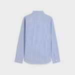 CAMBRIDGE SHIRT IN STRIPED CHAMBRAY COTTON.07DG_1_SS24_P1_W