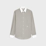 LOOSE CARNABY CELINE SHIRT IN STRIPED SILK