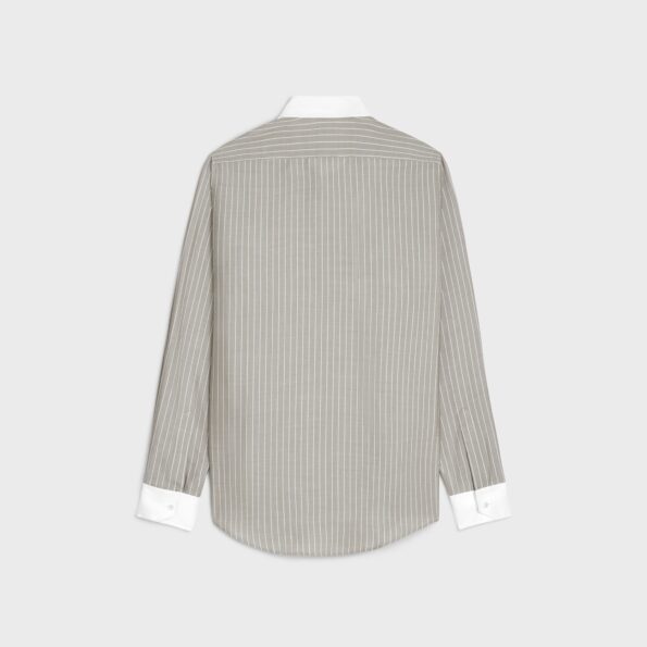 LOOSE CARNABY CELINE SHIRT IN STRIPED SILK