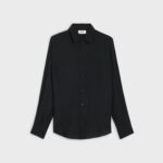 LOOSE CELINE SHIRT IN SHINY MATTE PRINTED SILK