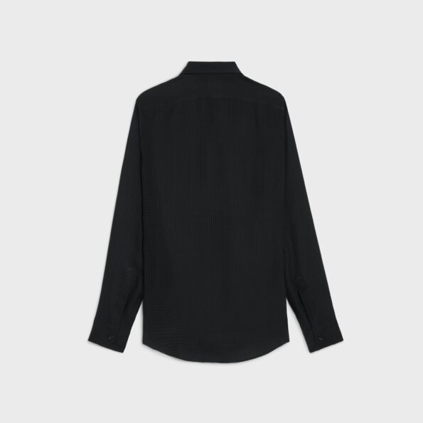 LOOSE CELINE SHIRT IN SHINY MATTE PRINTED SILK