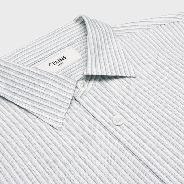 LOOSE CARNABY CELINE SHIRT IN STRIPED SILK