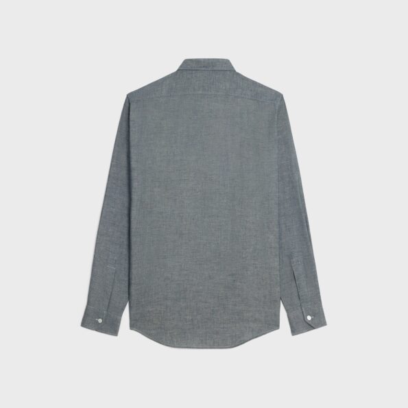 LOOSE CELINE SHIRT IN LIGHT CHAMBRAY COTTON.07JF_2_SS24_P1_M