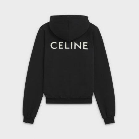 CELINE LOOSE HOODIE IN COTTON FLEECE