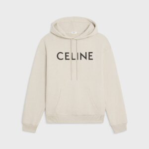 CELINE LOOSE HOODIE IN COTTON FLEECE