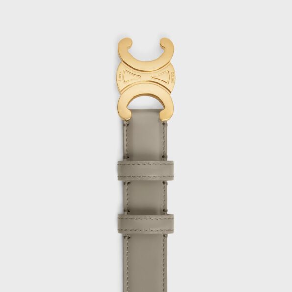 MEDIUM TRIOMPHE CELINE BELT IN TAURILLON LEATHER