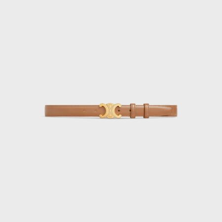 MEDIUM TRIOMPHE CELINE BELT IN TAURILLON LEATHER