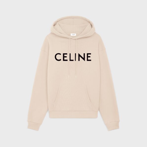 CELINE LOOSE HOODIE IN COTTON FLEECE