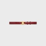 MEDIUM TRIOMPHE CELINE BELT IN LIZARD RUBY