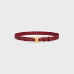 MEDIUM TRIOMPHE CELINE BELT IN LIZARD RUBY