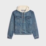 TRUCKER JACKET WITH HOOD IN UNION WASH DENIM