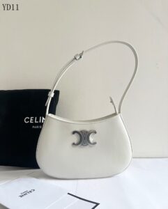 CELINE TILLY MEDIUM BAG IN WHITE CALFSKIN