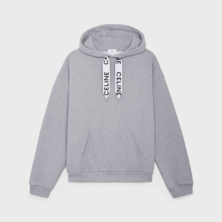 CELINE LOOSE HOODIE IN COTTON FLEECE