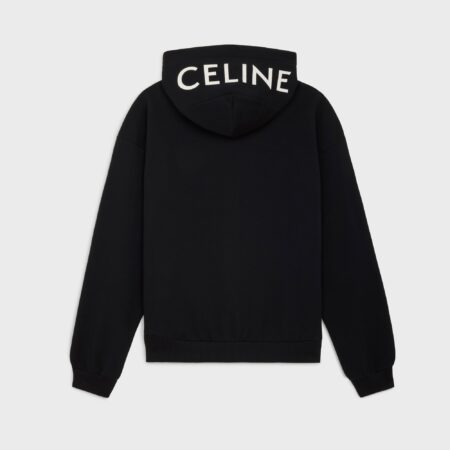 CELINE LOOSE HOODIE IN COTTON FLEECE