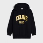 CELINE OVERSIZED HOODIE IN COTTON FLEECE