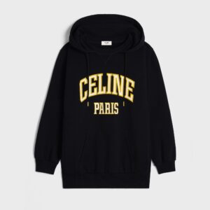 CELINE OVERSIZED HOODIE IN COTTON FLEECE