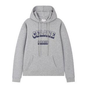 CELINE PARIS 70’S HOODIE IN COTTON AND CASHMERE