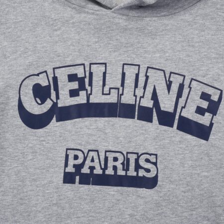 CELINE PARIS 70’S HOODIE IN COTTON AND CASHMERE