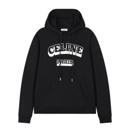 CELINE PARIS 70’S HOODIE IN COTTON AND CASHMERE