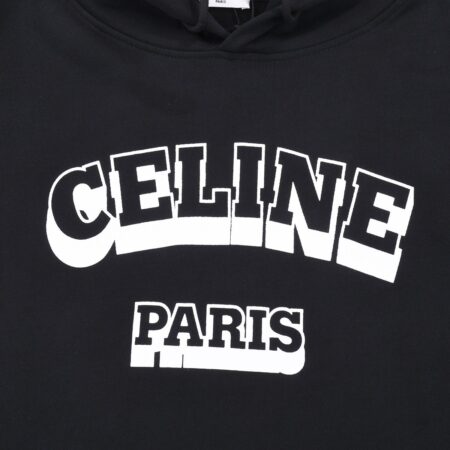 CELINE PARIS 70’S HOODIE IN COTTON AND CASHMERE