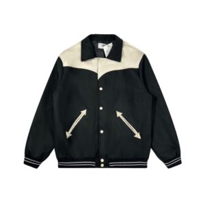 CELINE X HEDI SLIMANE WESTERN TEDDY VARSITY JACKE