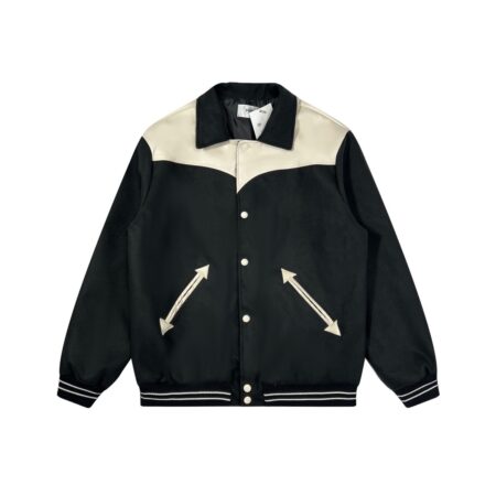 CELINE X HEDI SLIMANE WESTERN TEDDY VARSITY JACKE