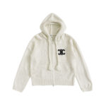 CELINE TRIOMPHE WOOL BLENDED HOODED SWEATER